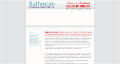 Desktop Screenshot of bathroomclearance.net