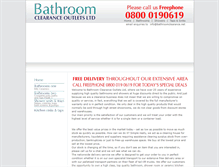 Tablet Screenshot of bathroomclearance.net